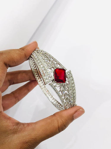 Red Stone Diamond Bracelet